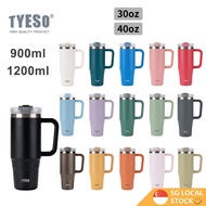 TYESO Thermal Tumbler Flask 900ml 1200ml Water Bottle Car Cup Vacuum Insulated Tumbler Coffee Cup