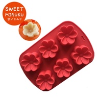 LILIN B191 3CM HIGH THICK CAMBODIA FLOWER SILICONE MOLD FOR CAKE DECORATION CHOCOLATE MARKET PUDDING