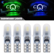NOBELJIAOO 5Pcs DC 12V T5 Led Car Interior Light Indicator Bulb Dashboard Gauge Instrument Wedge Lam