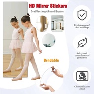 Unbreakable Mirror 30cmx30cm Non-glass Wall Decor/Cermin Sticker Hiasan Dinding