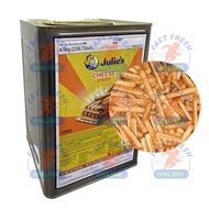 TIN BISKUT JULIE'S CHEESE STICKS 4.5KG