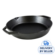 LODGE 12 Inch Seasoned Cast Iron Dual Handle Pan