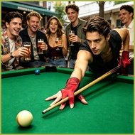 Pool Gloves Left Hand 3-Finger Cue Training Elastic Breathable Mittens Pool Cue Glove Left Hand for 