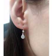 Current Trends.. BEAUTIFUL 925 SILVER EARRINGS WHITE GOLD PLATED / WOMEN'S SILVER JEWELRY / GENUINE 