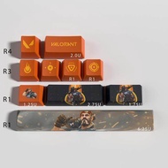 Valorant game keycaps Brimstone OEM Profile 10keys PBT dye sub keycaps