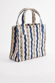 Túi đeo tay/Small Bookbag - Dreamers Floral Stripe - Monochrome