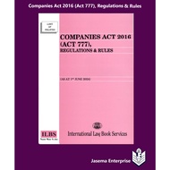 Companies Act 2016 (Act 777), Regulations & Rules [As At 1ST June 2024]