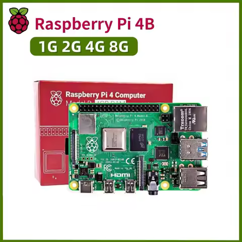 Raspberry Pi 4 Model B 4B RAM 1GB 2GB 4GB 8GB Core 1.5Ghz 4K High Resolution Dual Displays Bluetooth