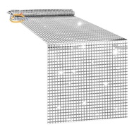 【caesarA8】Disco Table Runner Silver Table Runner Glitter Sequin Runner for 70s 80s Disco Theme Table