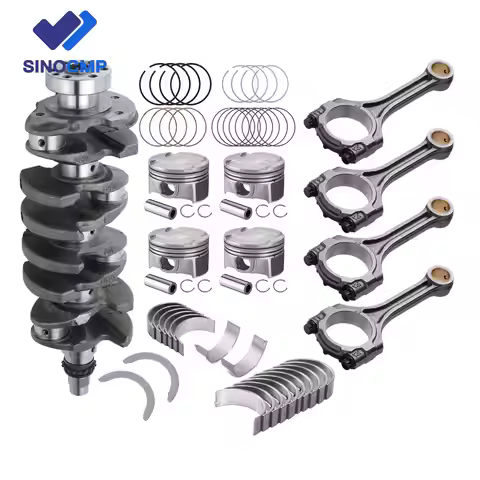 G4FJ 1.6L Turbo Engine Crankshaft Con Rods Pistons Bearings Kit For Hyundai KIA 23110-2B710 23410-2B