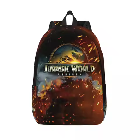 Jurassic Rebirth Dinosaurs Attack World Backpack Teenage Student Work Daypack Covert Mission Laptop 