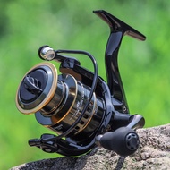 fishing reel 10kg drag HE500-7000 spinning reel Metal Spool Eva Grip Spinning Reel for Carp Fishing 