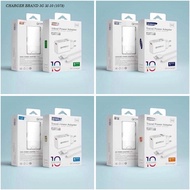 CHARGER POWER QC 3.0 TRAVEL POWER ADAPTOR 3A BRAND 5G 2IN 1 FAST CHARGING MICRO USB