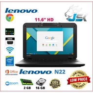 LAPTOP LENOVO N22 INTEL CELERON N-3060 WITH 4GB (CLASSROOM @OFFICE CHROMEBOOK)