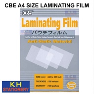 CBE Laminating Film A4 100pcs/box 100 micron / A4 size Laminating Film / A4 Size Laminate Film/ Lami