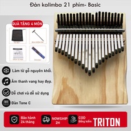 TRITON Kalimba 21 Keys Subwoofer standard keys, cheap quality, free guitar accessories and 100 music