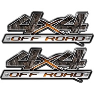 2x 4x4 Off Road Truck Camouflage Camo Truck Bed Decals Stickers laminated