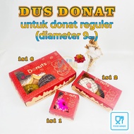 (Isi 30pcs) Dus Box Donat Isi 6 / Kotak Donat Isi 6 / Dus Donat Setengah Lusin Laminasi / Dus Donat 