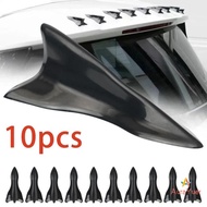 [AuraYuer] 10Pcs Rear Roof Shark Fins Spoiler Wing Kit Universal Car Roof Spoiler Bumper Spoiler Sha