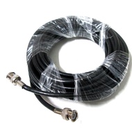 20m Meters RG59 CCTV Coaxial CABLE+BNC MALECRIMP CONNECTOR