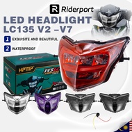 HPMP LAMPU LED YAMAHA LC135 V2 V3 V4 V5 V6 V7 NEW LED HEAD LAMP 135LC SMOKE CLEAR LC135 LAMPU DEPAN