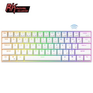 RK ROYAL KLUDGE RK61 Mini Gaming Keyboard Hot Swappable Mechanical  Keyboard Portable 61 Keys RGB Wi
