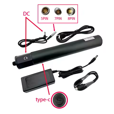 BL10000 External Pole Battery 11.1v 10000Mah for TRIMBLE SOUTH HI-TARGET STONEX Leica GPS RTK 5pin 7
