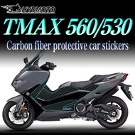 Suitable for YAMAHA TMAX 530 560  motorcycle carbon fiber protection car sticker modified sticker carbon fiber decoration