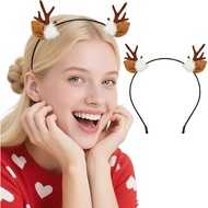 Komotu Deer Reindeer Antler Fawn Horn Ears Headband for Christmas Halloween Women Costume Hair Acces