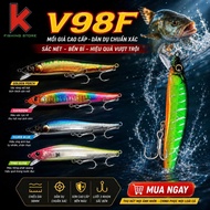 MINOW HR V98F bait specializes in fishing for seabass, barracuda, grouper, and pink 9.8cm/13.5g Box 
