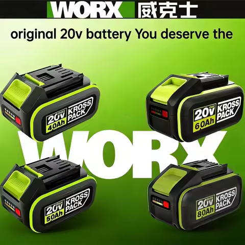 WORX Li-ion Battery WA3520 6.0Ah For Adapted to 20V full range of 140+tools electric drill/chainsaw/