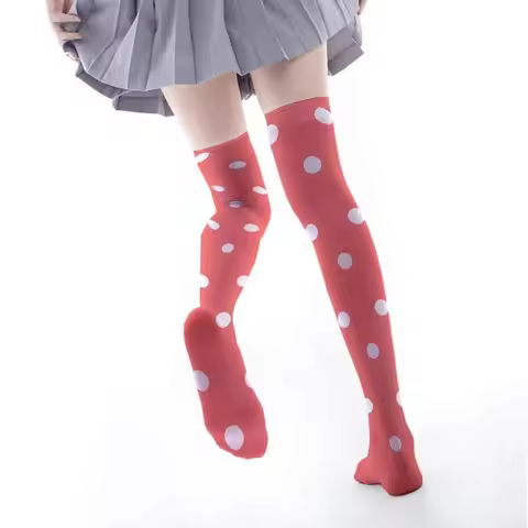 Game Osana Najimi Cosplay red socks Prop Women Over Knee Socks Lovely Xmas Stockings Halloween Acces