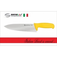 [ส่งไวจากไทย] มีดทำครัว มีดแล่ มีดเชฟ ขนาด 8 นิ้ว ด้ามจับสีเหลือง Sanelli Ambrogio Twin Fish #5789/8