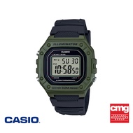 CASIO นาฬิกาข้อมือ CASIO รุ่น W-218H-3AVDF วัสดุเรซิ่น สีเขียว