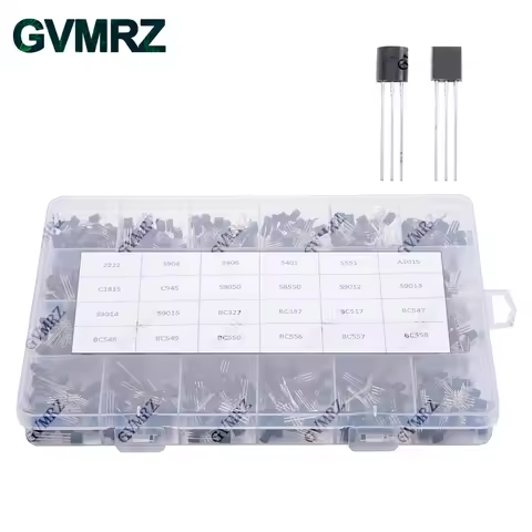 840PCS 24Values TO-92 Transistor Assortment Kit 2N2222 S8050 BC547 Box for Electronics DIY Projects