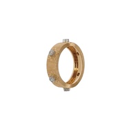 Buccellati Macri系列18K玫瑰金18K白金鑽石戒指