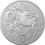 Australian silver Coat of Arms Queensland 2023-1 oz silver coin