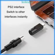 KOK Reliable Type C USB to for 2 Converter Featuring Efficient Data Exchange for Computer with Plug 