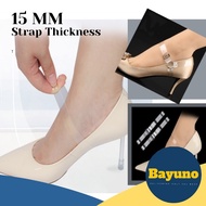 Bayuno 1pair Invisible Shoelace High Heel Shoes Bands Holding Loose Anti-skid Straps
