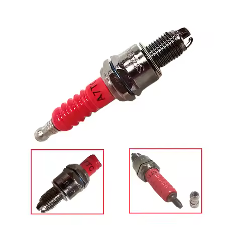 Racing 3 Electrode 10mm Spark Plug A7TC Fits For GY6 50CC 110CC 125CC 150CC ATV Scooter Dirt Bike Go