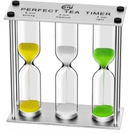 Tea Timer 3-4-5 Minute, Metal Frame Hourglass Timer, Color Hour Glass Sand Clock, Small Sand Timer D