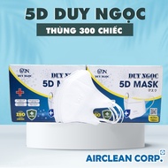 Khẩu Trang 5D Duy Ngọc - Thùng 300 Chiếc 3 Lớp Kháng Khuẩn Chống Bụi Mịn