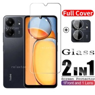 Redmi13 2IN1 Full Screen Protector For Redmi 13C 13A 12C Redmi12C Redmi13C 5G Full Transparent HD Te