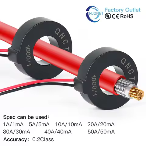 Micro Precision Current Transducer CT QNCT18L 1000/1 50A/50mA 40A/40mA 2000/1 50A 25mA 100A 50mA ac 