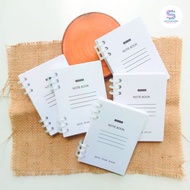 Notebook A7 SpiralRing, Small Notebook, Simple Memo, 50 Sheets