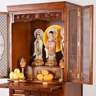 BW-6💚Fanzefu Buddha Shrine Altar Household Solid Wood Altar Buddha Worship Table Clothes Closet Altar Altar Buddha Hall