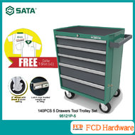 SATA 95121P-5 140PCS 5 Drawers Tool Trolley Set / Tools Cabinet