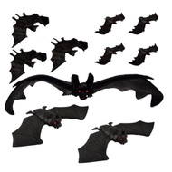 Premium Quality Halloween Bats Decorations 3D Rubber Props Bats Decorations Spooky Scary Realistic R