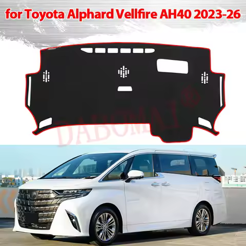 Dashboard Cover Protective Pad for Toyota Alphard Vellfire AH40 40 Series 2023-2026 Car Dash Board S