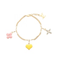 【二手】LOUIS VUITTON手鍊，Brasslet Sweet Monogram M65477 GP（鍍金）手鍊，女士，二手 A